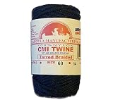 81' Catahoula Manufacturing #60 Tarred Braided Nylon Twine (Bank Line) 500 lb Tensile Strength