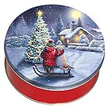 Scott's Cakes Small Empty Spirt of Christmas Tin