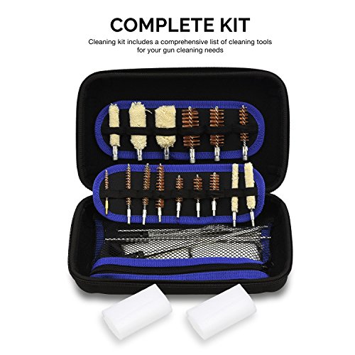 Hiltex 61087 Universal Gun Cleaning Kit | Maintenance of Rifles, Pistols and Shotguns