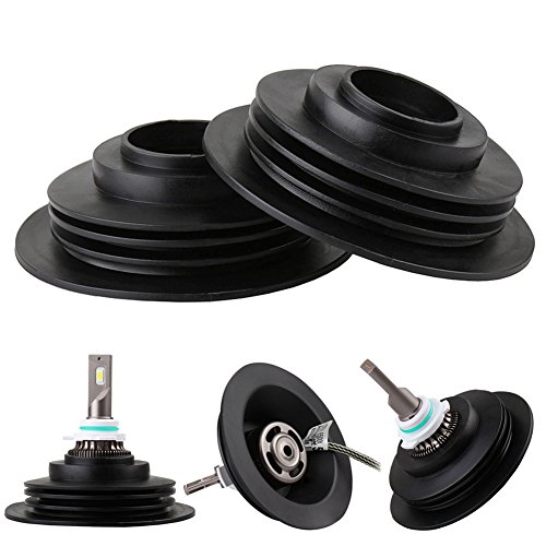 NAO 2x Universal Dustproof Cover for H1 H4 H7 H11 H13 9005 9006 Car LED Healight Kits(35mm/1.37 inchï¼‰