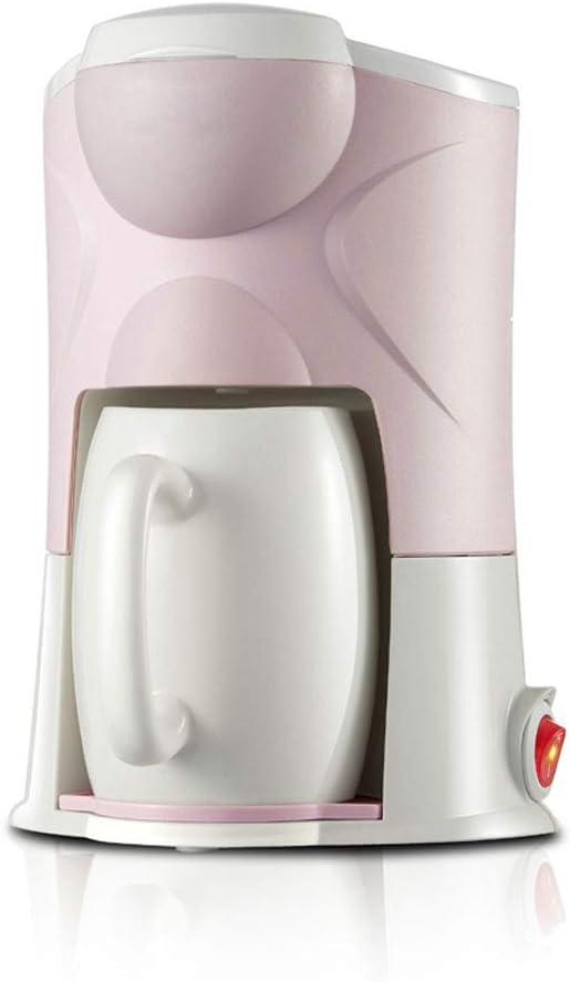 JJCFM Coffee Machine, Portable Outdoor Car Coffee Machine, Mini Automatic Coffee Machine, Fully Automatic Small American Coffee Machine, Household Cappuccino Latte Maker,Pink