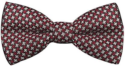 Lanpan New School Boys Kids Children Baby Bow Wedding Striped Colour Tie Necktie (RED Q)