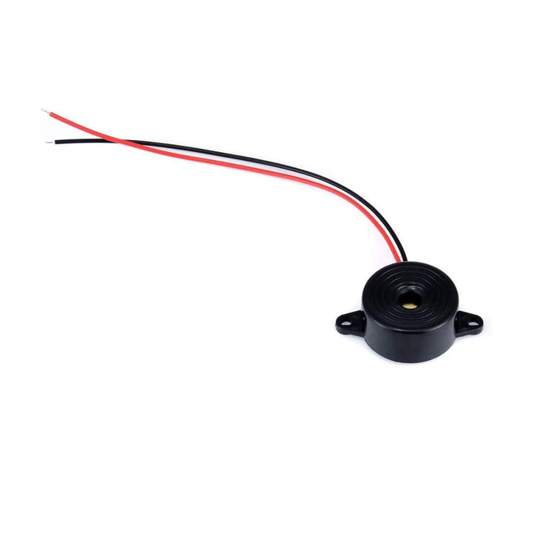 bnafes DC 3-24V Active Piezo Buzzer 85 db with Industrial Audio Inside 2-Wire Leads Electric Alarmer 10PCS