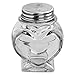 Luffy Heart Jar: Beautiful heart shape: Thick strong glass: Tight seal with metal cap: Sturdy base: Use for party favors, candy, Marimo balls, Aromatherapy Oils, Bath salts, spices and DIY projects!