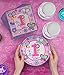 95 Piece 1 Year Old Girl Birthday Party Set Including Banner, Plates, Cups, Napkins, Tablecloth and Balloons, Serves 20
