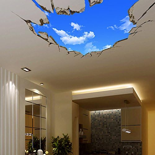 3D DIY Removable Art Mural Waterproof Wall Stickers Kids Room Decor Decal Sticker Wallpaper (Sky Cloud)