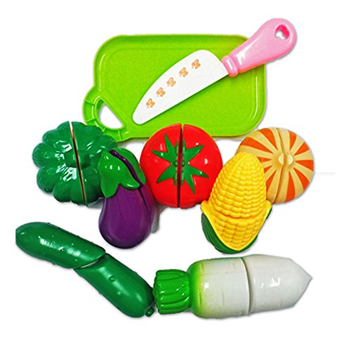 Catnew Multifunction Creative Kids Pretend Role Play Kitchen Fruit Vegetable Food Toy Cutting Set Child Gift