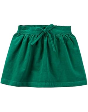 Girl Corduroy Skirt; Dark Green