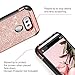 BENTOBEN Compatible with LG V20 Case , Glitter Bling Luxury Slim Fit 2 in 1 Hybrid Hard Cover Laminated with Sparkly Shiny Faux Leather Chrome Phone Case for LG V20(2016 Release), Rose Gold
