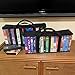 Evelots VHS Storage Bag-Movie Organizer-Video Tape-Handles-Hold 36-No Dust-Set/4
