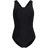 beautyin Girls One Piece Swimsuits Size 7-16 Athletic Racerback Bathing Suit
