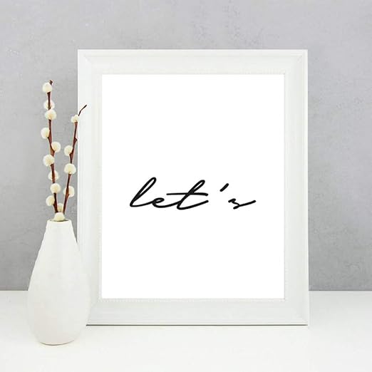 Zwbbo Mural Let S Stay Home Print Dormitorio Minimalista Arte De