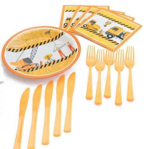 Construction Birthday Party Supplies By Nest Party Designs (179 Pieces) Transportation Party Supplies For Boys or Theme Decorations For Girls Who Love Trucks, Foil Balloons, Builders Hard Hat or Dump Truck Toys