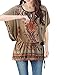Women Round Neck Batwing Sleeve Semi Sheer Multicolor Tunic Shirt