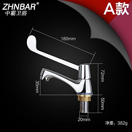 Hlluya Professional Sink Mixer Tap Kitchen Faucet Didier Medical tap Long-Handle Faucet Copper-Wide Medical Hospital Faucet Elbow Touch Type Water taps,