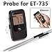 Maverick 3-Foot Waterproof Hybrid Probe for the ET-735 Bluetooth Thermometer - Replacement/Spare Food and Smoker Probe
