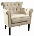 Homelegance Barlowe Vintage Print Fabric Accent Chair, Beige
