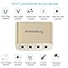 Tranesca 41W 4 port usb travel wall phone charger/adapter/plug for Apple iPhone X,iPhone 8/8 Plus,iPhone 7/iPhone 6/iPhone 5/iPad/iPod /Samsung Galaxy/Android Devices and more (Gold)