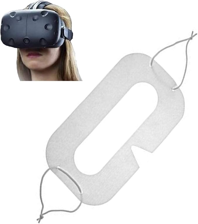 Amazon Co Jp Vrメガネ使い捨てアイマスク 保護カバー フェイシャルパッド保護フィルム バーチャルリアリティデバイス用ユニバーサルvrデバイスアイマスク 100個 ホワイト 家電 カメラ
