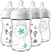 Philips Avent Natural Baby Bottle with Seahorse Design, 9oz, 4pk, SCF659/47 primary