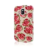 Radiant Z740 / Sonata 4G Case, MPERO SNAPZ Series Rubberized Case for ZTE Radiant Z740 / Sonata 4G - Vintage Red Roses