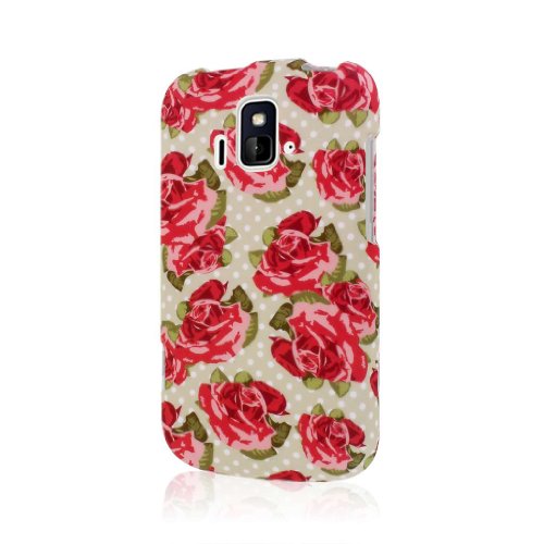 Radiant Z740 / Sonata 4G Case, MPERO SNAPZ Series Rubberized Case for ZTE Radiant Z740 / Sonata 4G - Vintage Red Roses