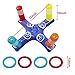 Inflatable Ring Toss Game Floating Swimming Ring with 4 Pcs Inflatable Rings for Multiplayer Water Pool Game Kid Family Pools Toys & Water Fun Outdoor Play Game Party Favors