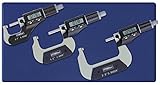Fowler 54-870-103-0 Full Warranty Xtra-Value II Electronic Μm Set with Grey Enamel Finish, 0-3