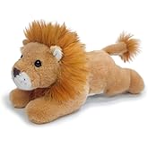 Hideekoog Lion Stuffed Animal for Kids,8 inch Realistic Animal Plush Toy Lying Down Posture Animals,Plush Lion for Boys Girls Adult Birthday Hug Teaching(S-Lion)