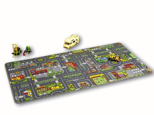 Unbekannt Meubinex 52029406 - Spielteppich City 100 x 190 cm