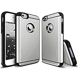 iPhone 4S Case, iPhone 4 Case, CHTech Fashion Double Layer Heavy Duty Protection Scratch Proof Armor Case Cover for Apple iPhone 4/4S (Silver)