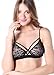Wink Gal Women's Sexy Strappy Floral Print Lace Bralette