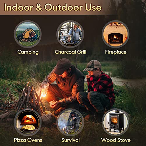 TIFMI Fire Starter 60 Pcs Fire Starters For Campfires, Fireplace