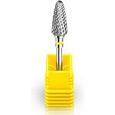 Fantexy 3/32" Carbide Nail Drill Bit, Extra Fine - XF | Remove Acrylic Hard Gels, Professional Cone Tungsten, Manicure &amp; Pedicure, Cuticle Cleaner