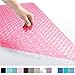 Gorilla Grip Original Patented Bath, Shower, Tub Mat (35x16) Machine Washable, Antibacterial, BPA, Latex, Phthalate Free, Bathtub Mats with Drain Holes and Suction Cups, XL Size Bathroom Mats (Rose)