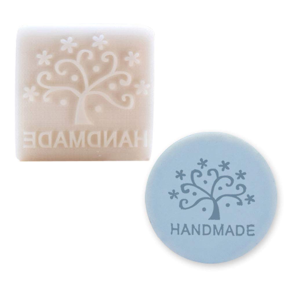 WonDerfulC Handmade Natural Resin Mini Soap Stamp - Paradise Tree