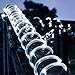 GIGALUMI Solar Rope String Lights, 2 Pack 100 LED Solar Fairy Lights 35.7 feet 8 Modes Copper Wire Lights Waterproof Outdoor Lights for Garden Patio Yard Party Wedding Indoor Bedroom — Cool White
