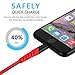 Boreguse Phone Charger, Charger Cable for iPhone, 4Pack [3.3FT 6.6FT] Nylon Braided USB Charger Cable for iPhone Xs,XS Max,XR,X,8 Plus,8,7 Plus,7,6 Plus,6,6S Plus,6s,5,iPad and More(red)