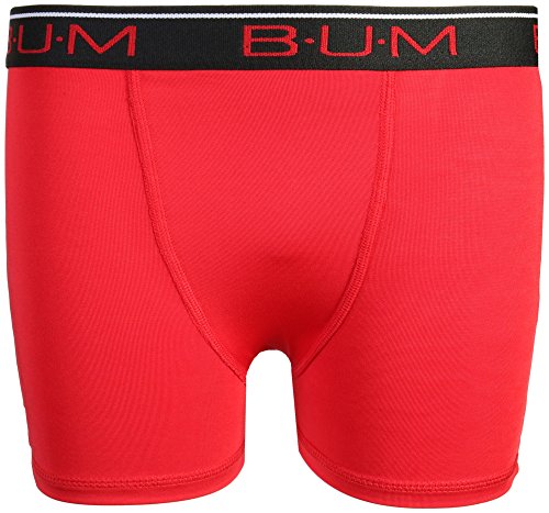 B.U.M. Equipment Boys\' Performance Active Compression Underwear Boxer Briefs (6 Pack) (Silver Stripes/Black/Red, Medium/8-10)' - Thumbnail 2