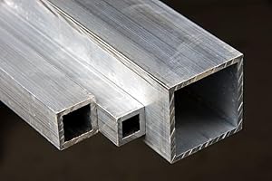 SHAPIRO METAL SUPPLY Aluminum Square Tube - 1/2" x 1/2" x .065" x 72"