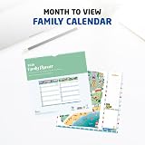 1ABOVE 2026 Family Organiser Calendar Wall Planner with Memo Pad & Shopping List view 8