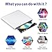 PiAEK External Blu Ray Drive USB 3.0 3D 4K,Bluray DVD CD Drive Opitical Disc Burner Player Compatible for Mac/PC/MacBook Pro Air Windows10/7/8