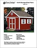 12' x 10' Gable Storage Shed Project Plans -Design