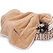 PAWZ Road Dog Blanket Fluffy Skin-Friendly and Warm,Double-Sided,No Shedding for Cats Dogs and Small Animals Light Brown