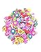 Senhui 100 Pcs Rubber Loom Band Silicone Bracelet Charms