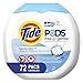 Tide Free and Gentle Laundry Detergent Pods, 72 Count, Unscented and Hypoallergenic for Sensitive Skin