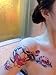 Dalin 4 Sheets Fashion Temporary Tattoos, Lotus, Koi Fish, Wings, Sexy Lady Fake Tattoos for Women Men