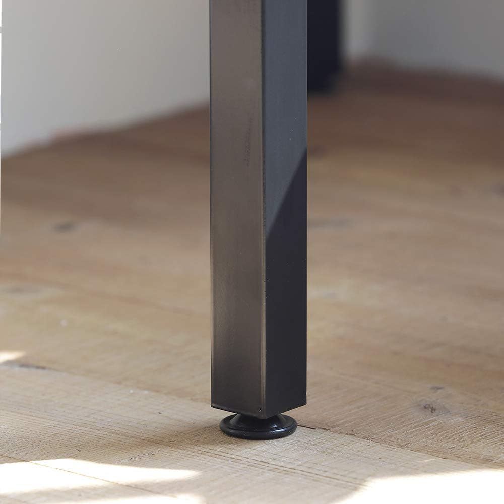 Roomnhome Bistro Table/Bar Table, 31.5"/47'' Dining, Solid Metal Frame, Sturdy Table/Bar Table with MDF Top with 29.5" / 33'' Height (Indoor Use Recommended) (Table/Black): Furniture & Decor