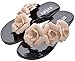 DADAWEN Women's Girl's Flower Summer Beach Flip Flops Sandals