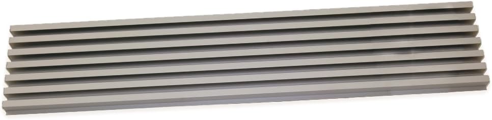Emuca INOX Anodized Aluminium Oven Ventilation Grille 7 Slats 600mm